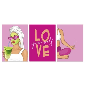 Набор постеров Арт Дизайн Люби себя 21x29.7 см 89219302 STLM-2155000