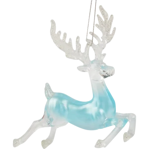 Елочная игрушка Erichkrause Decor "Олень морозный" 2x15x13 см пластик голубой 82720473 STLM-2087351