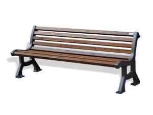 Сосновая скамья со спинкой