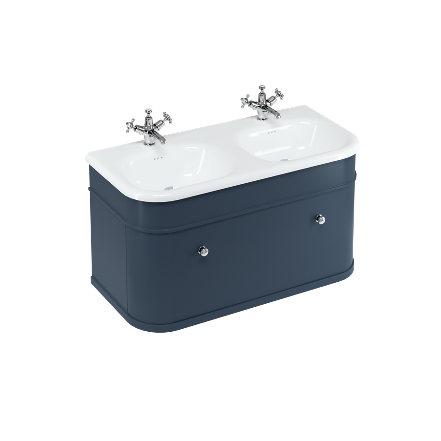 Burlington Chalfont Chalfont 1000мм одинарный ящик - синий с синими ногами CH100B-CHLEGB  - Вид №4