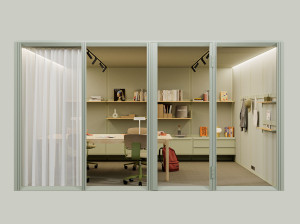 Многосторонняя акустическая офисная кабина со встроенным освещением