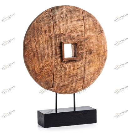 Статуэтка декоративная деревянная 54х40 см коричневая Kenzy 55 от La Forma LA FORMA  343385 Коричневый 