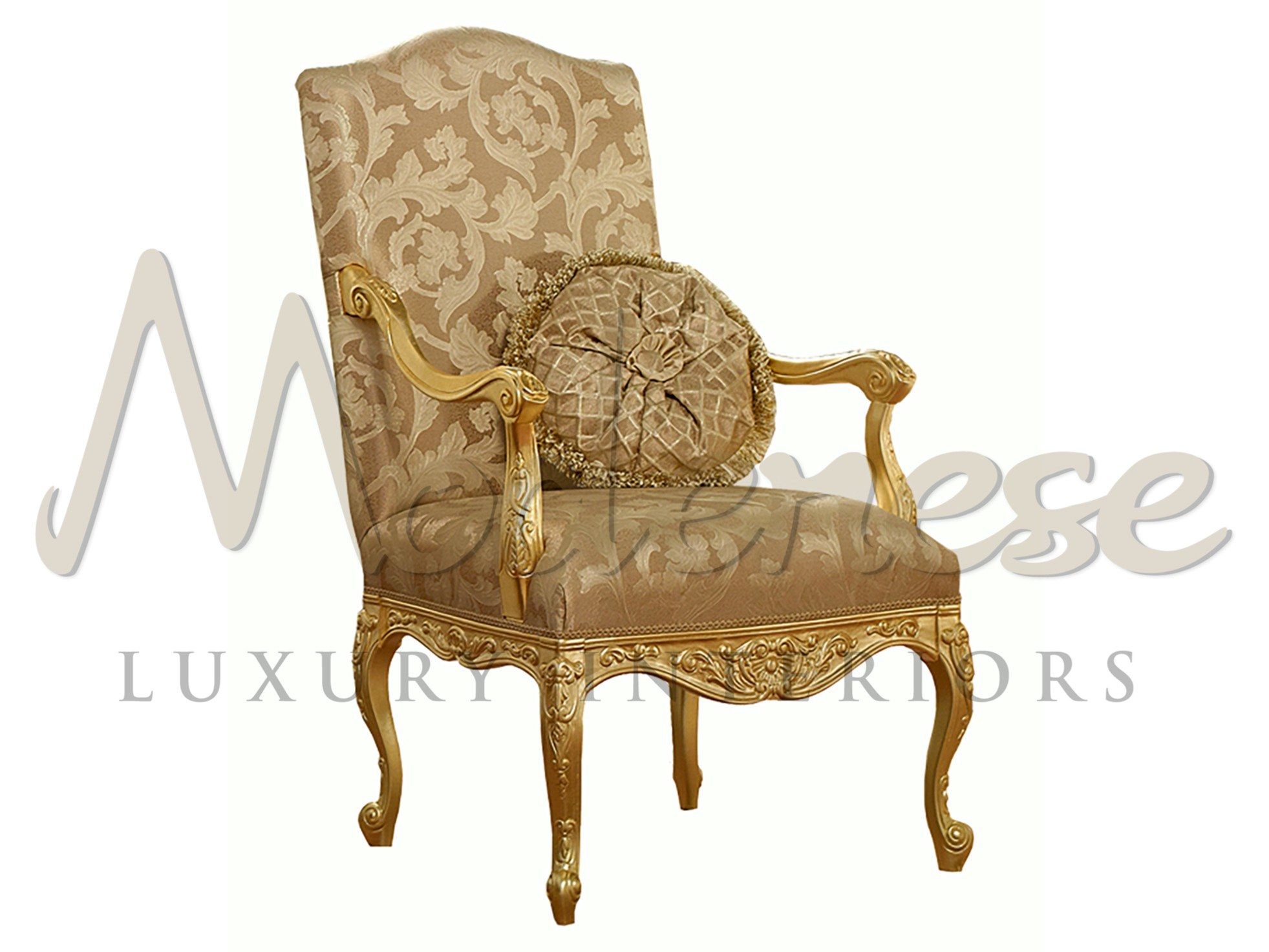 Тканевое кресло с подлокотниками Modenese Luxury Interiors Royal ARCH-00142738 - Вид №1