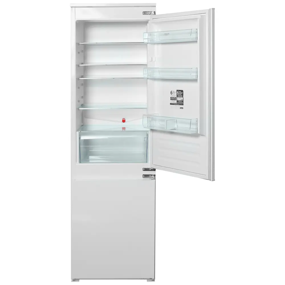 Холодильник встраиваемый двухкамерный HOTPOINT Ariston BCB 70301 AA RU 177X54 см нержавеющая сталь STLM-2028438 - Вид №1
