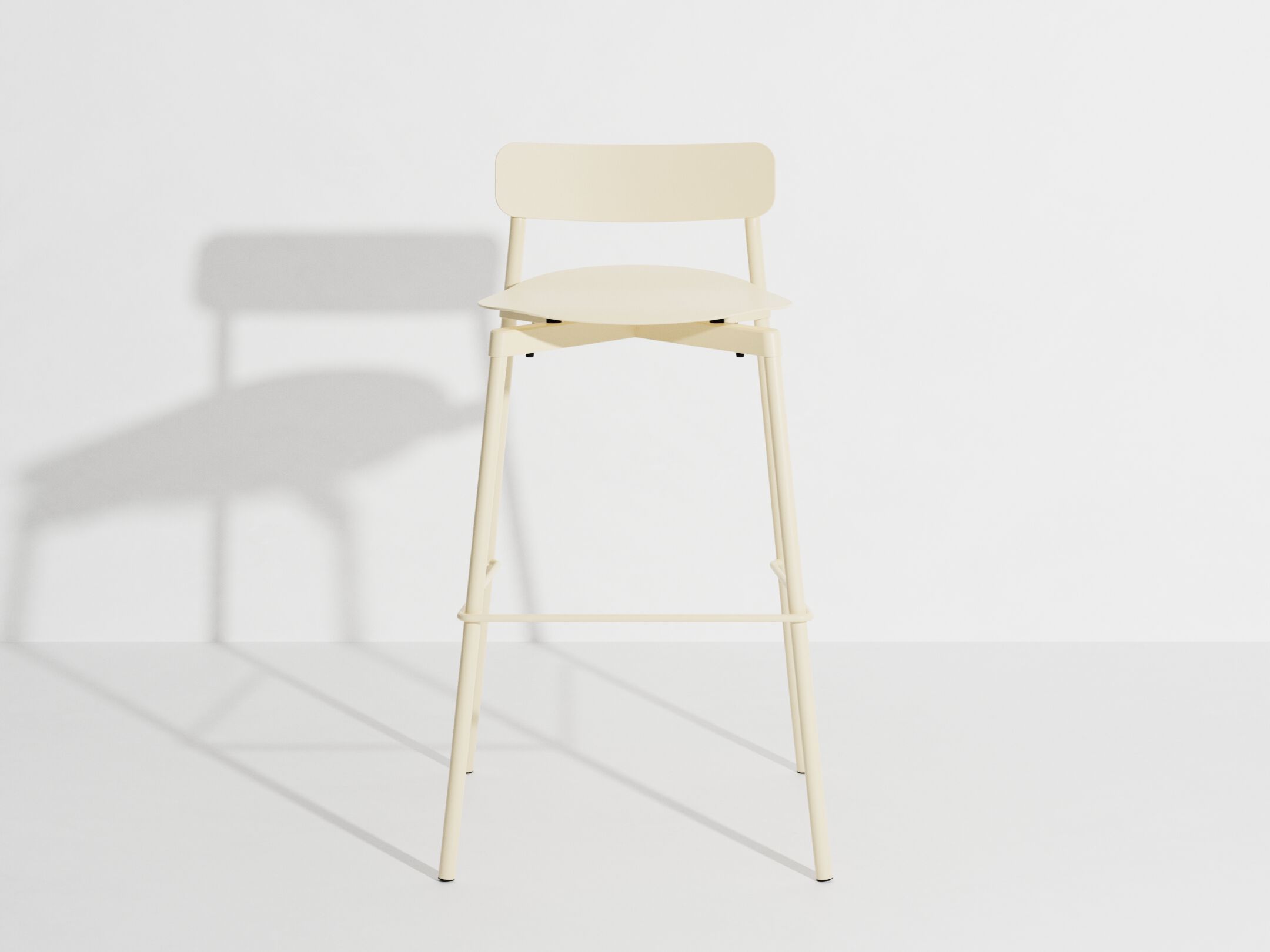 Высокий штабелируемый алюминиевый стул с порошковым покрытием с подставкой для ног Petite Friture Fromme ARCH-00091817 - Вид №39