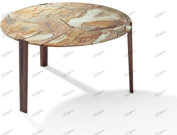 Draenert Круглый стол из натурального камня sun-id-1515215