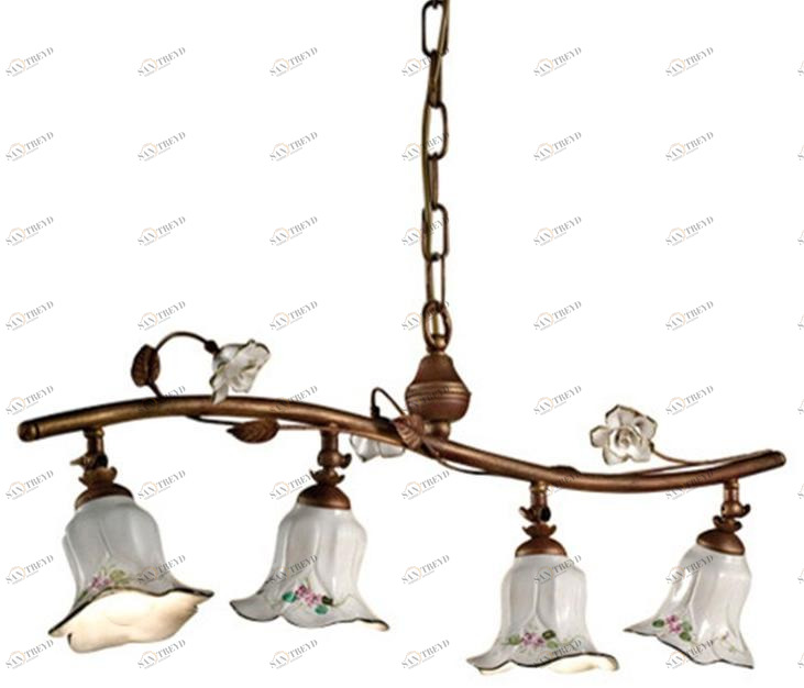 FERROLUCE Регулируемая керамическая люстра Pisa C1207-4