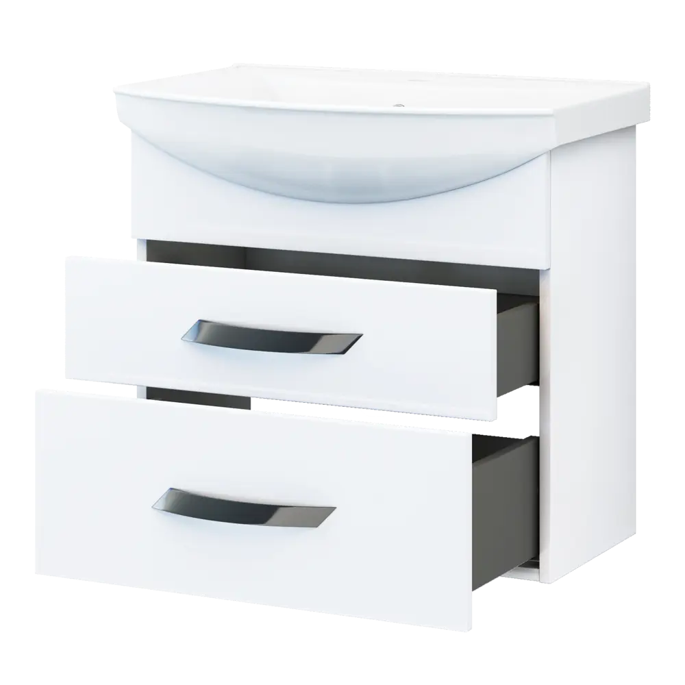 Тумба под раковину Vigo Moss подвесная 65 см, цвет белый STLM-2125273 - Вид №2