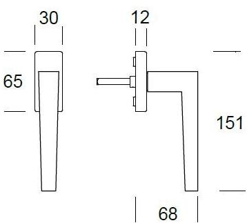 Reguitti Оконная ручка dk на розе Seoul Aq17dkq1588 - Вид №2