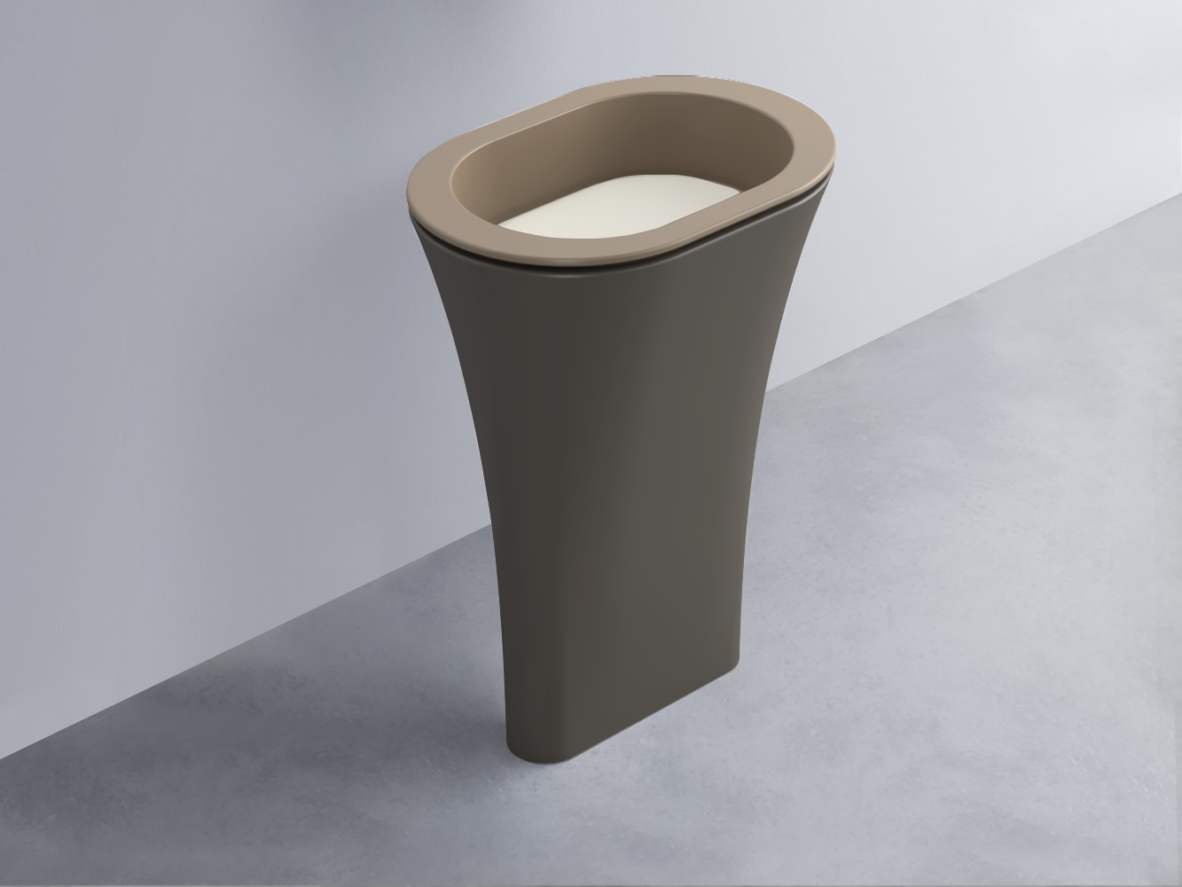 AMLA65-AN+AMPILO-TL+AMCOLO-FN Раковина Amedeo Ovale отдельностоящая cielo Enjoy + Amedeo Ceramica Cielo