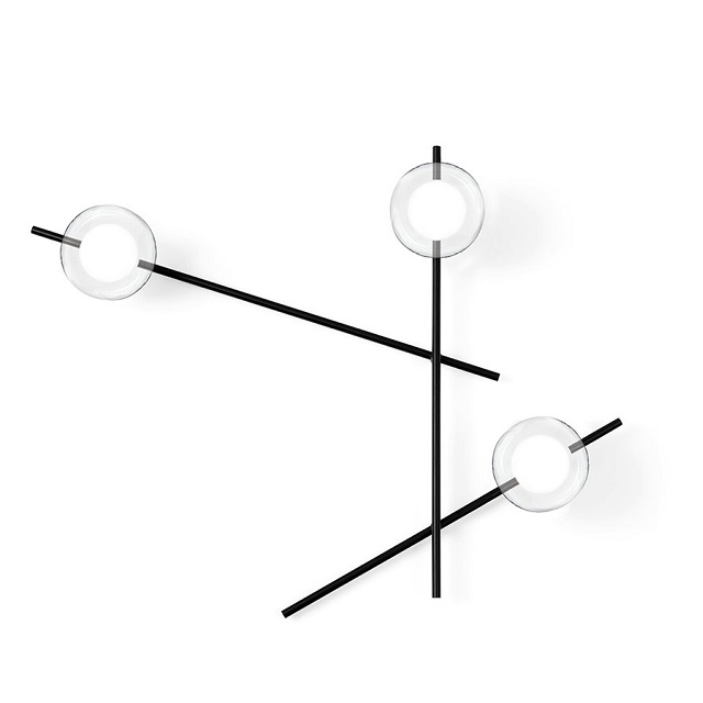 Miloox 1744.219 Настенный светильник с черным каркасом MIKADO. - Вид №1