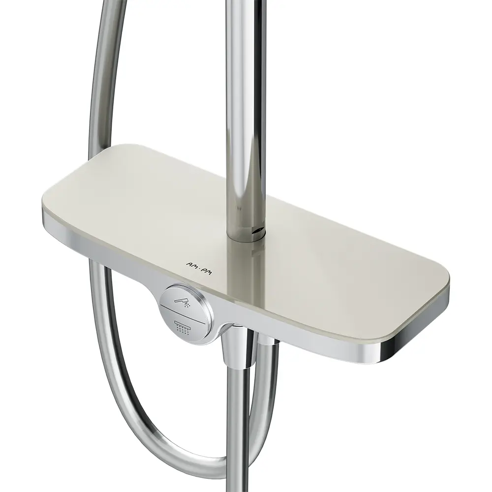 Душевой комплект с верхним душем и полкой AM.PM MOXIEM000 без смесителя STLM-2059919 - Вид №3