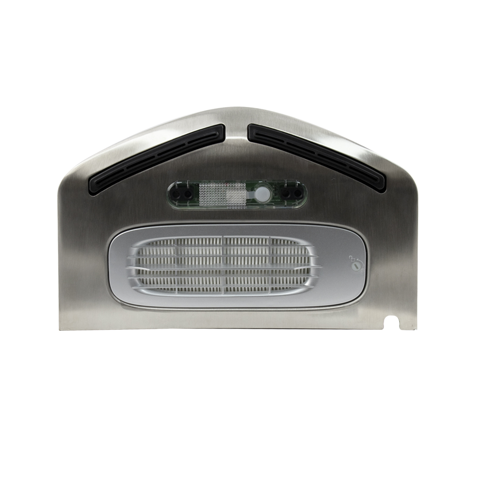 GFmark - Сушилка для рук, скоростная, модель V-windblade, антивандальная, корпус из нержавеющей стали, матовая, 2000W, код: 6954  - Вид №1