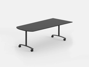 Стол для совещаний на колесиках с откидным верхом