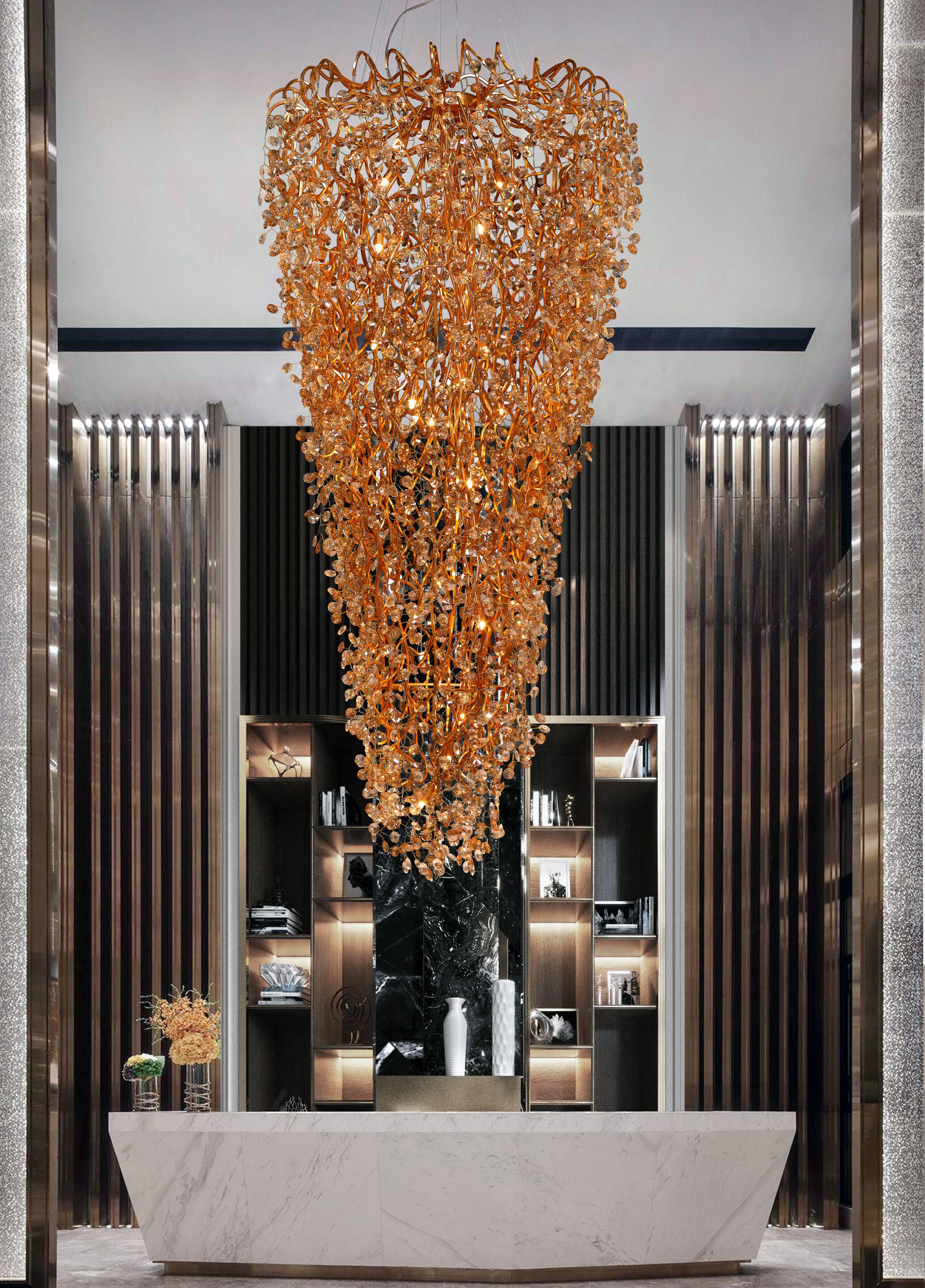 Алюминиевый подвесной светильник с кристаллами K-Lighting Vitòria ARCH-00034784 - Вид №1