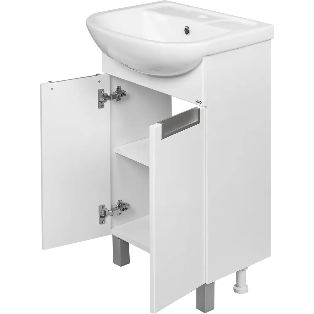 Тумба под раковину напольная Vigo Венто 50 см цвет белый STLM-2193086 - Вид №2