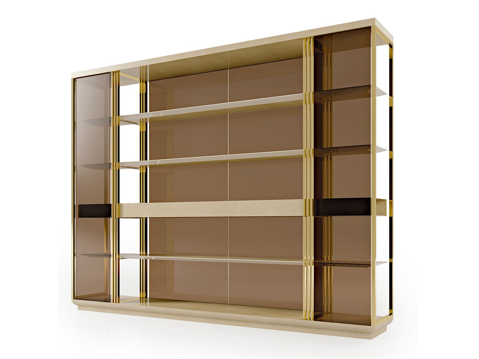 Самонесущий настенный книжный шкаф из стекла Bizzotto Italia Symphony-Infinity ARCH-00012412