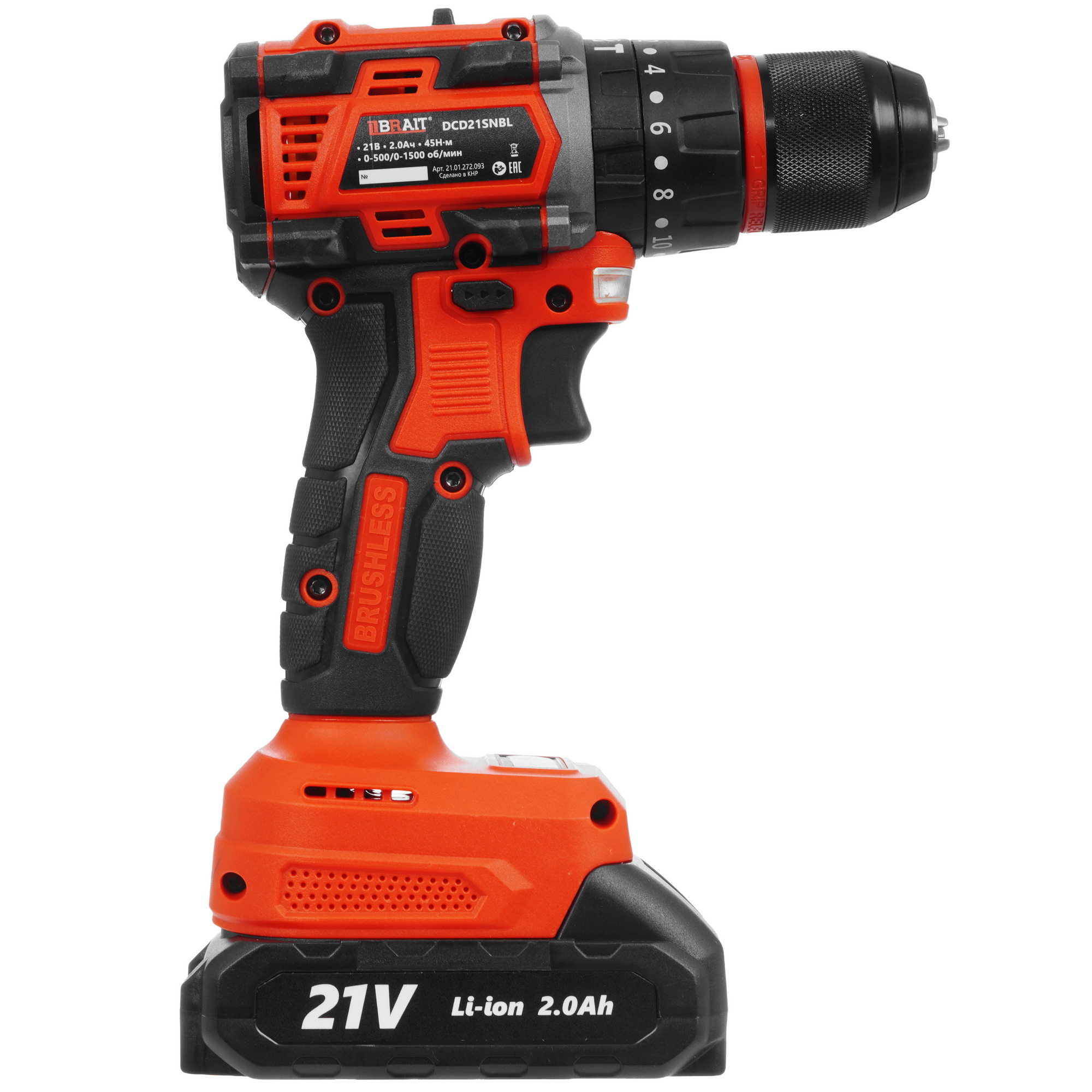 Дрель-шуруповерт BRAIT DCD21SNBL 9230664 STDN-0026571 - Вид №2