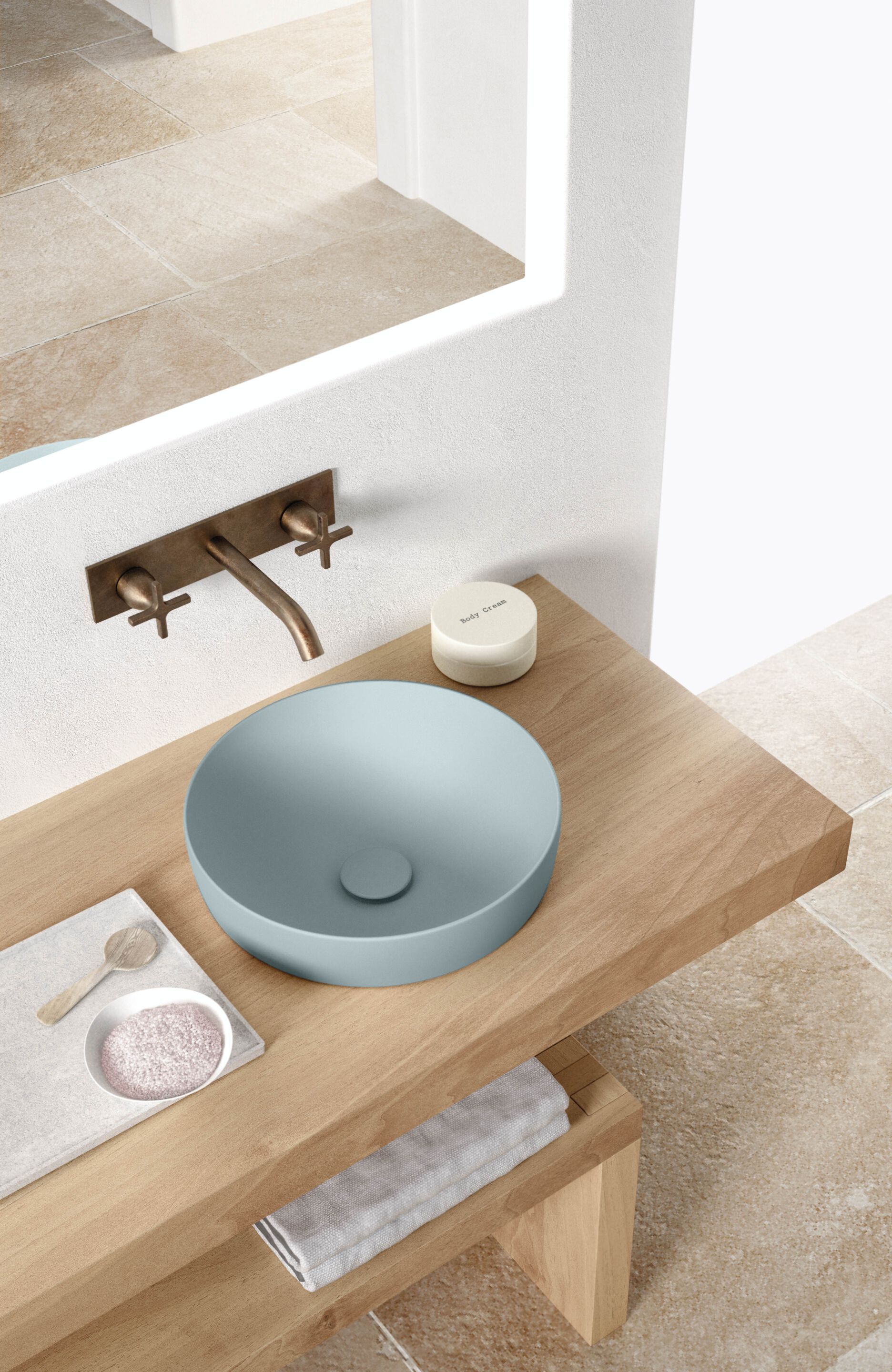 Круглый керамический умывальник GSI ceramica Color Elements ARCH-00018194 - Вид №5