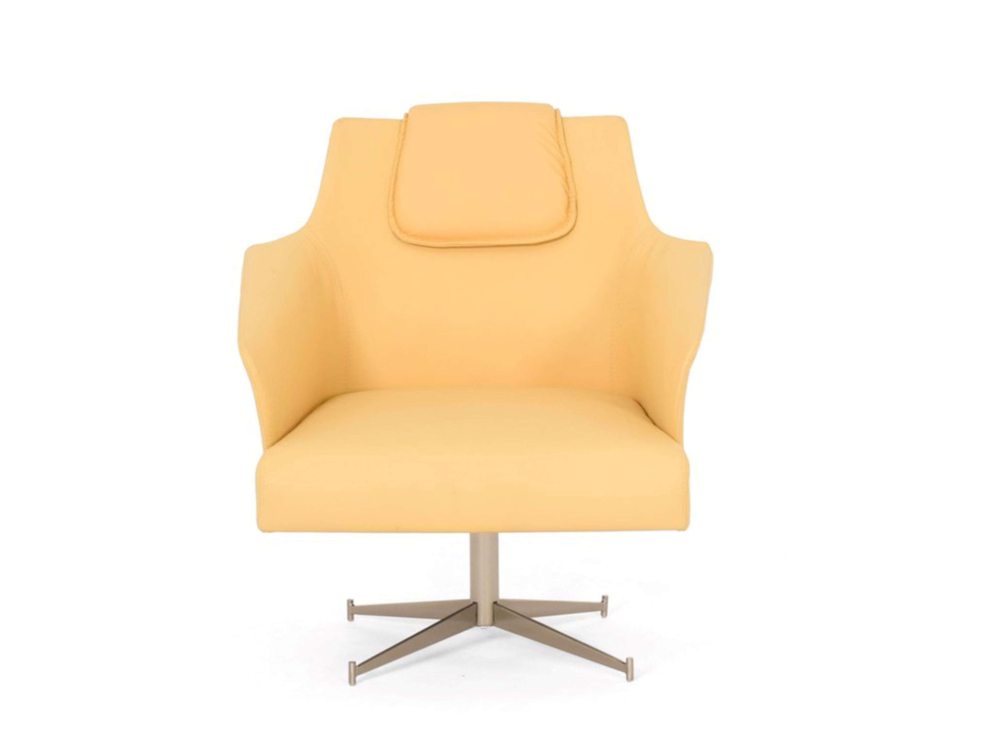 4-спицевое кожаное кресло с подлокотниками и подголовниками ABLE Karl ARCH-00077283