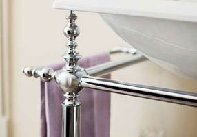 Gentry Home Таз большой белый Victorian Розовое золото GH101219 - Вид №1