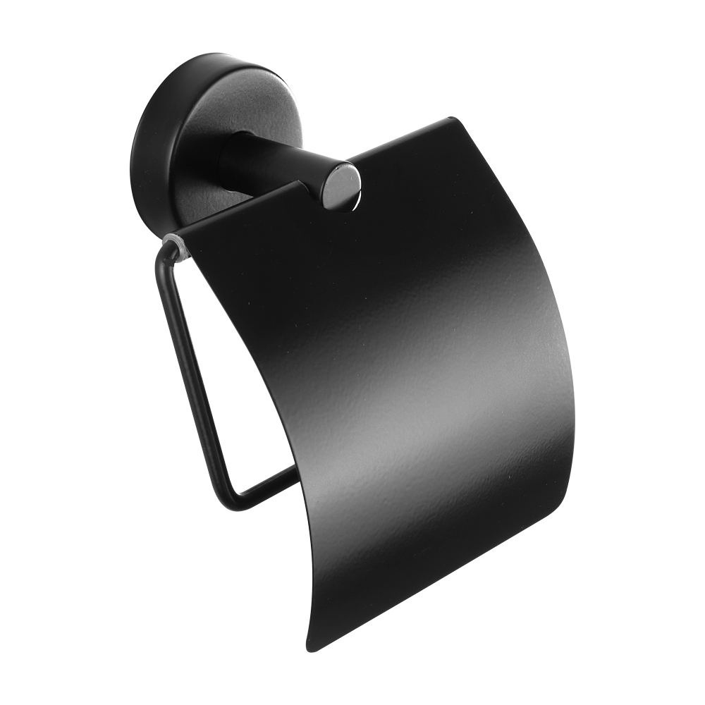 95091 Нержавеющий держатель туалетной бумаги, черная матовая поверхность SANELA 