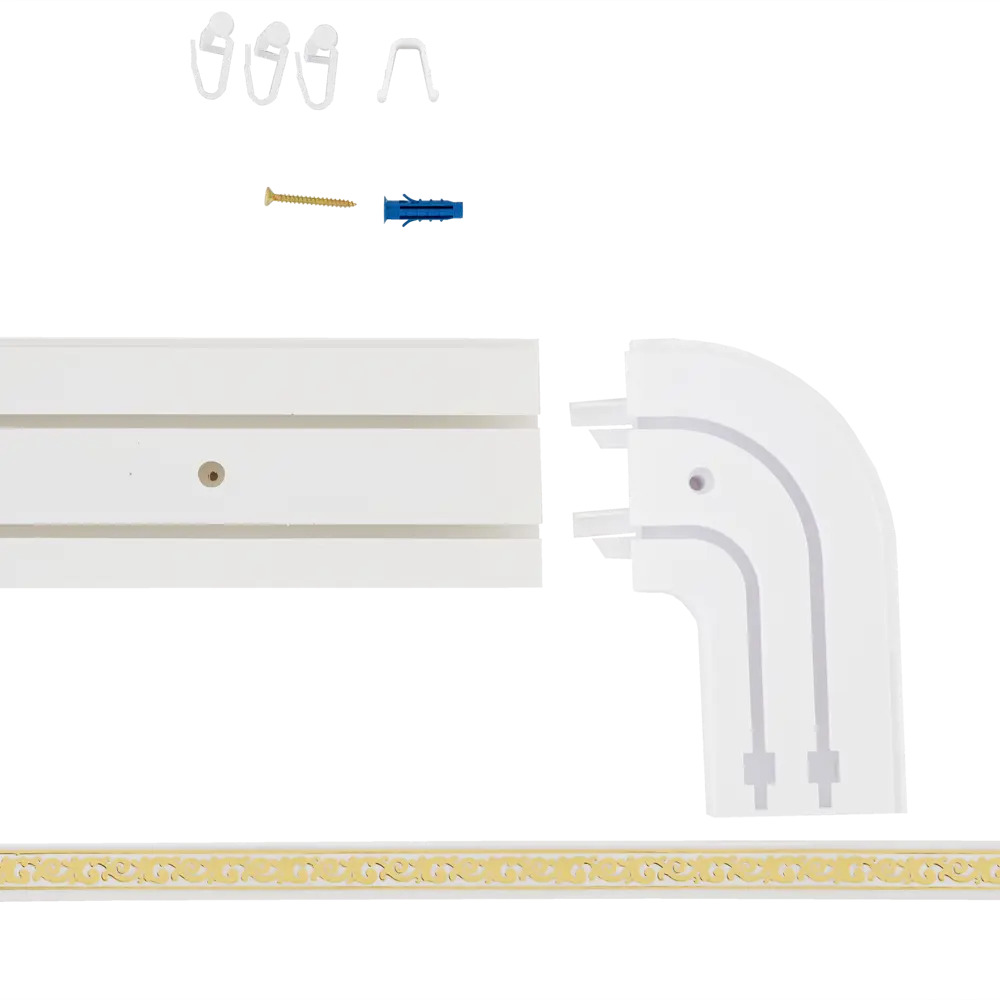 Santreyd Флора — двухрядный потолочный карниз с орнаментом, 3 м 83325288 STLM-0040473 - Вид №2