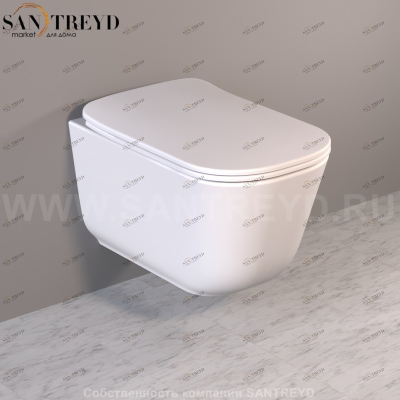 511430 Подвесной унитаз настенный Белый Kerasan Tribeca Италия