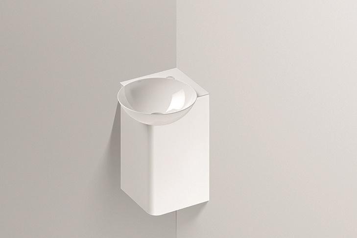 5245000000 Угловой умывальник, wp.insert5, белая, proshield, порошковая краска, белый Alape серия Insert 