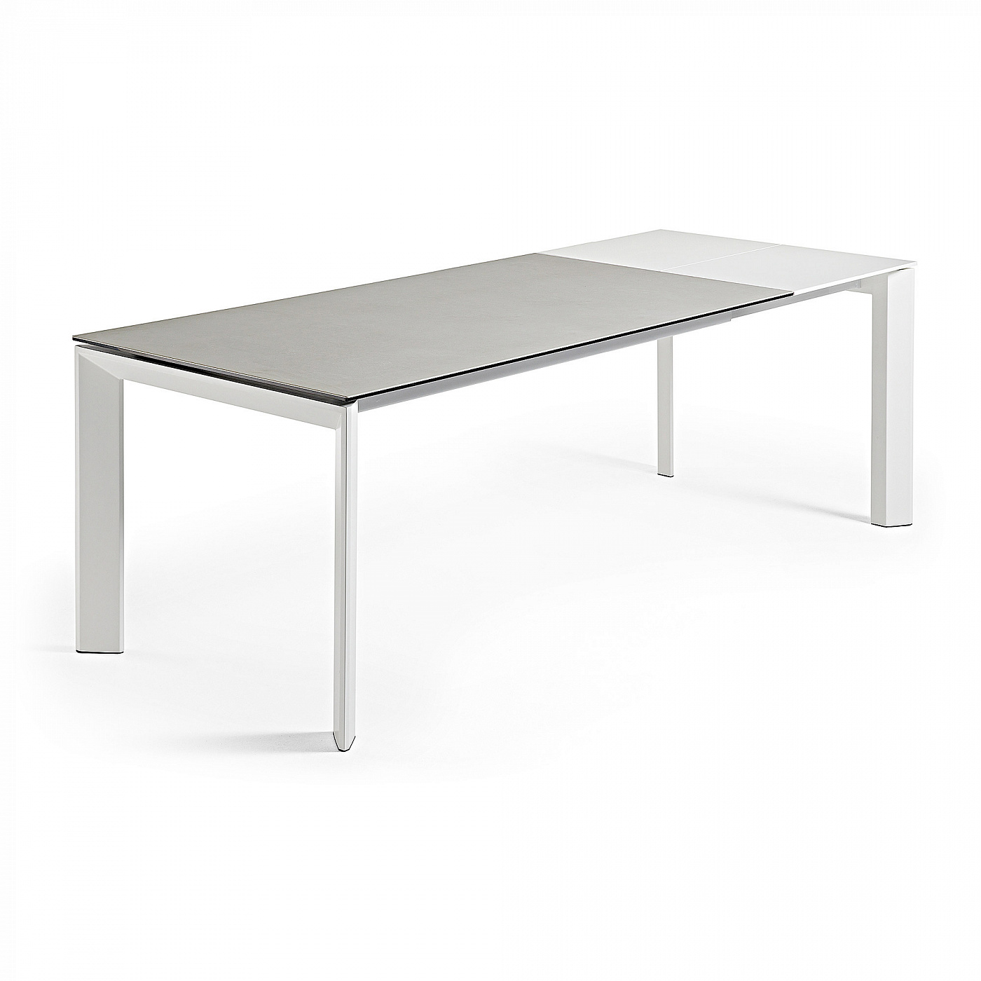 053498 Стол Atta 160 (220) x90 белый керамика La Forma Axis - Вид №4