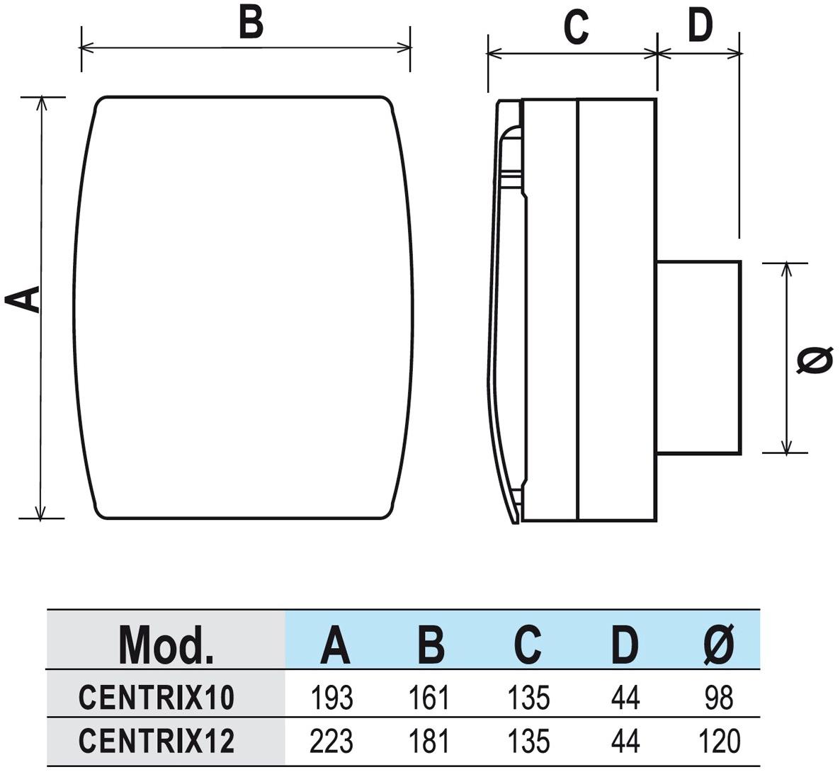 First Corporation Центробежный вентилятор настенный La ventilazione Centrix12 - Вид №3