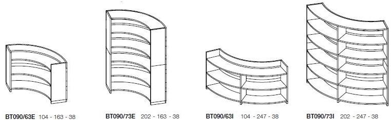 NEWTOM by Ultom Модульный офисный книжный шкаф / офисный остров Twist sun-id-1415540 - Вид №7