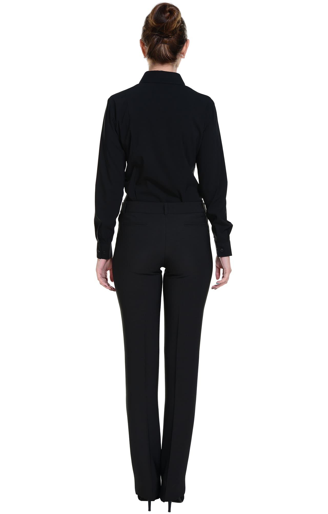 62491 Рубашка женская  black El-Risto  Корпоративная одежда  размер 40 (XS)  - Вид №4