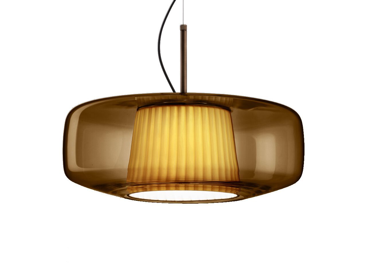 Выдувное стекло светодиодный подвесной светильник Vetreria Vistosi плиссе ARCH-00065405 - Вид №17
