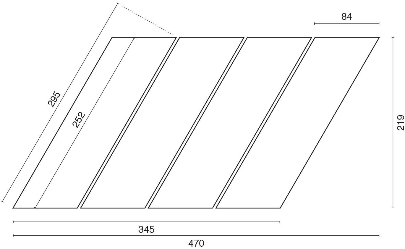 Ideamarmo Мозаика из мрамора Biancone Chevron class Chv 705 - Вид №1