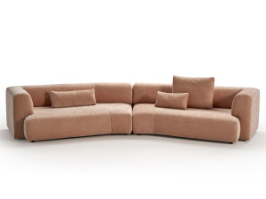 Изогнутый модульный диван из хлопка