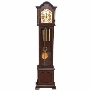 Часы напольные деревянные коричневые темный орех Dark Walnut SARS ДИЗАЙНЕРСКИЕ 00-3967437 Коричневый