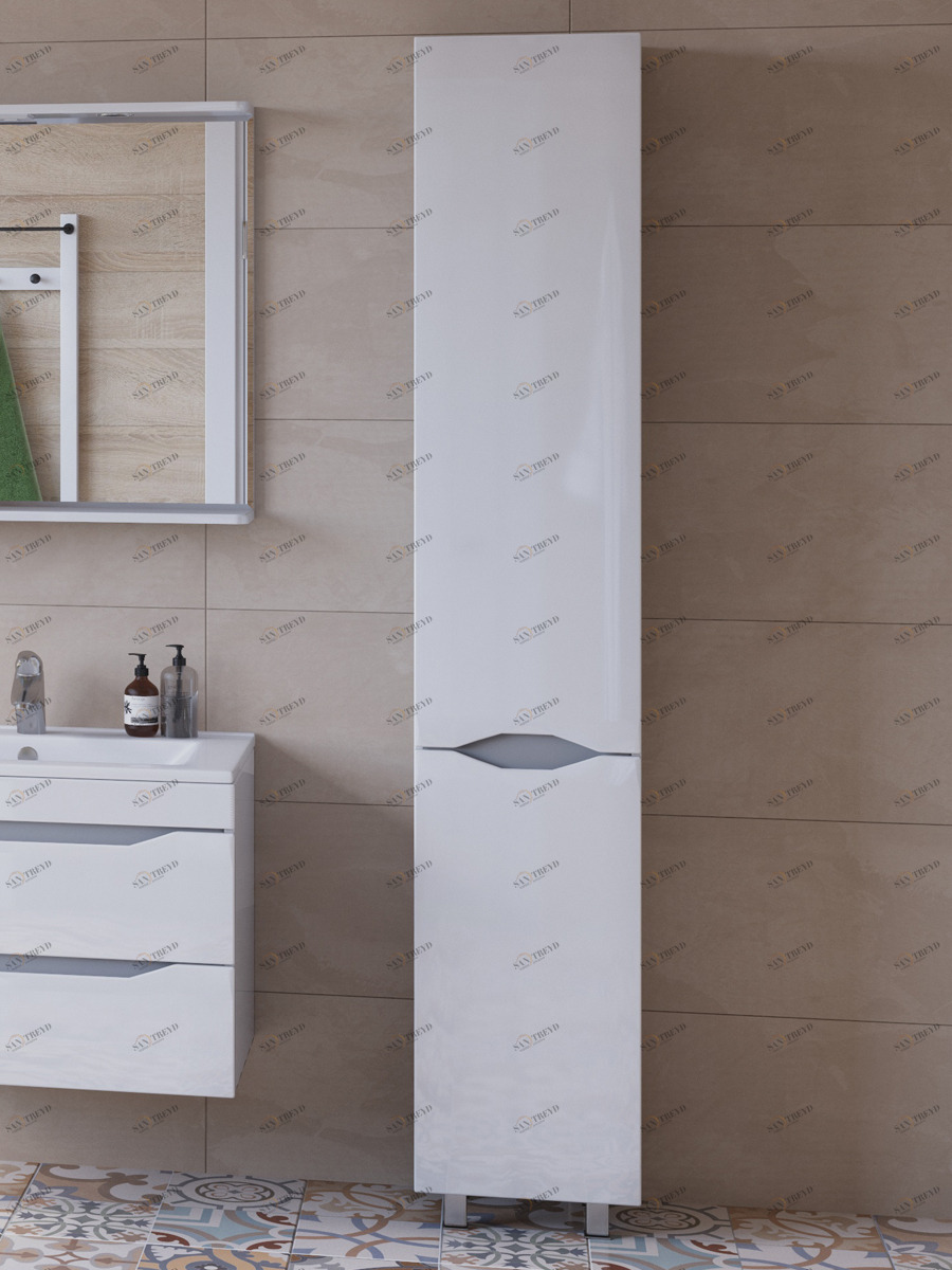 Пенал Minor 350350⨉300⨉1840 мм белый Santreyd sun-id-664580