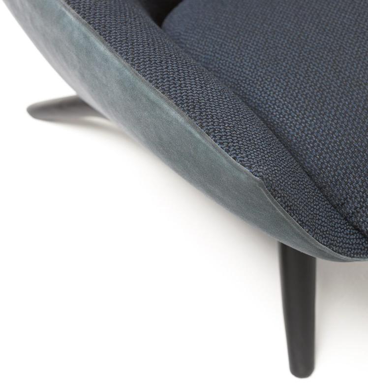 MisuraEmme Мягкое бархатное кресло с подлокотниками Atelier sun-id-1502205 - Вид №4