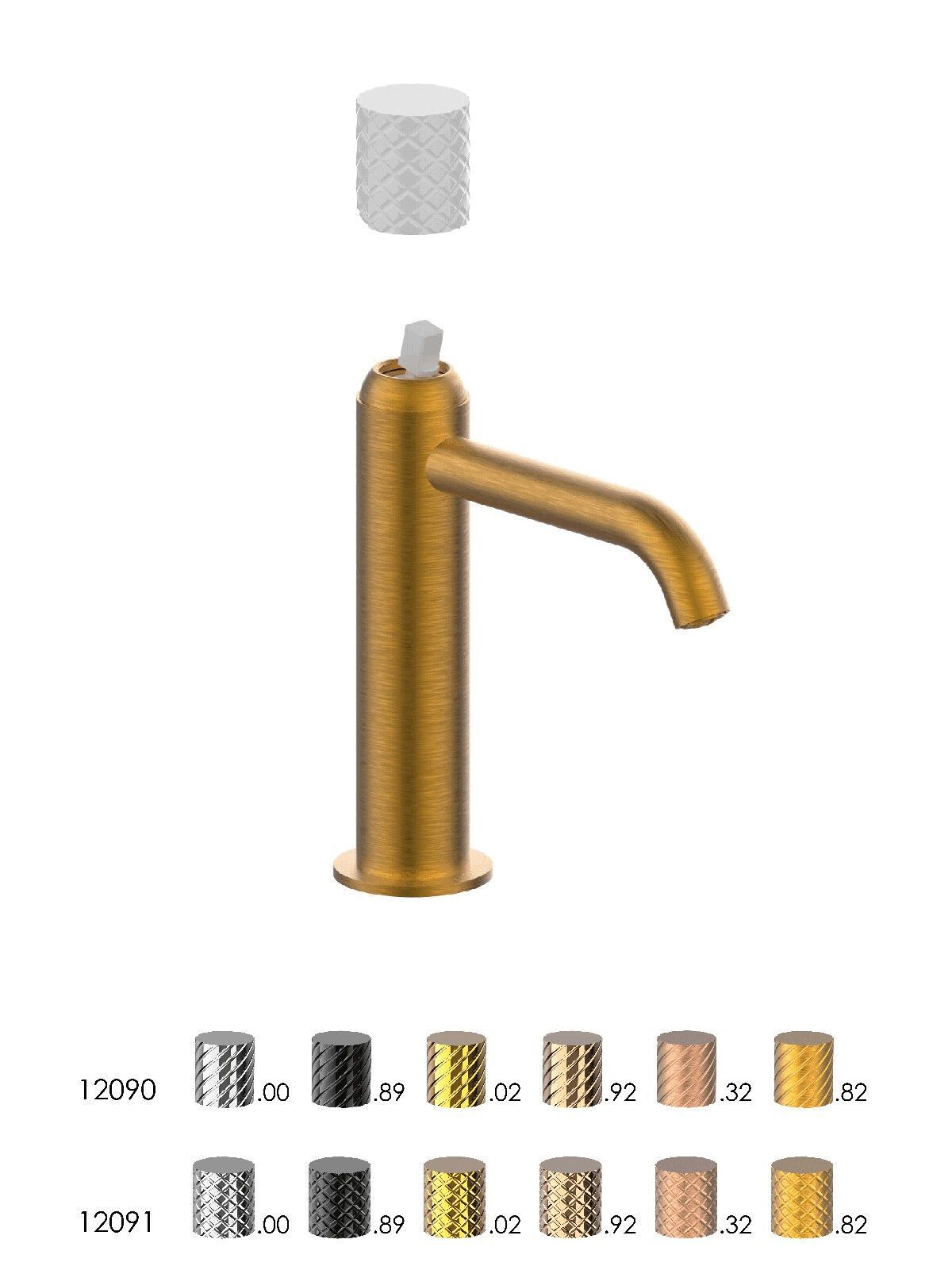 Однорычажный смеситель для раковины с автоматическим сливом Rubinetterie Frattini Pepe XLS ARCH-00096674 - Вид №11