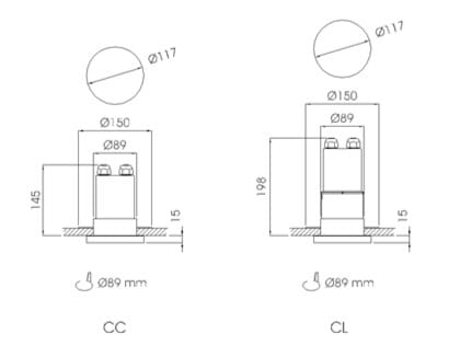Утопленный светодиодный аварийный свет DAISALUX Lens ARCH-00027457 - Вид №4