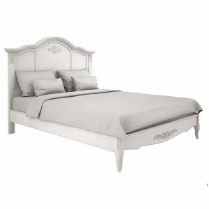 Кровать двуспальная с жесткой спинкой белая 180х200 Aletan Provence АЛЕТАН ALETAN - PROVENCE 177772 Молочный