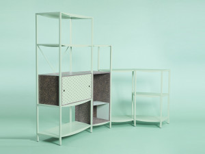 Металлическая секционная полка