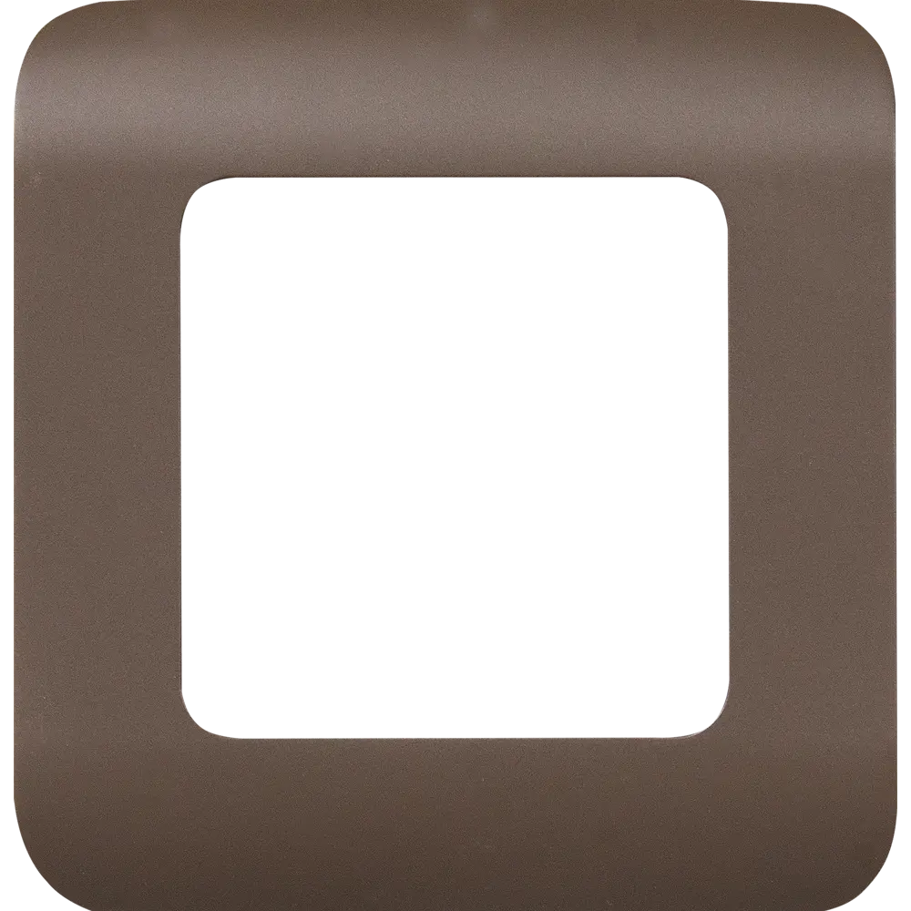 Рамка для розеток и выключателей Lexman Cosy 1 пост, цвет шоколад STLM-2088899
