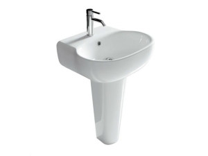 Керамическая раковина на колонне