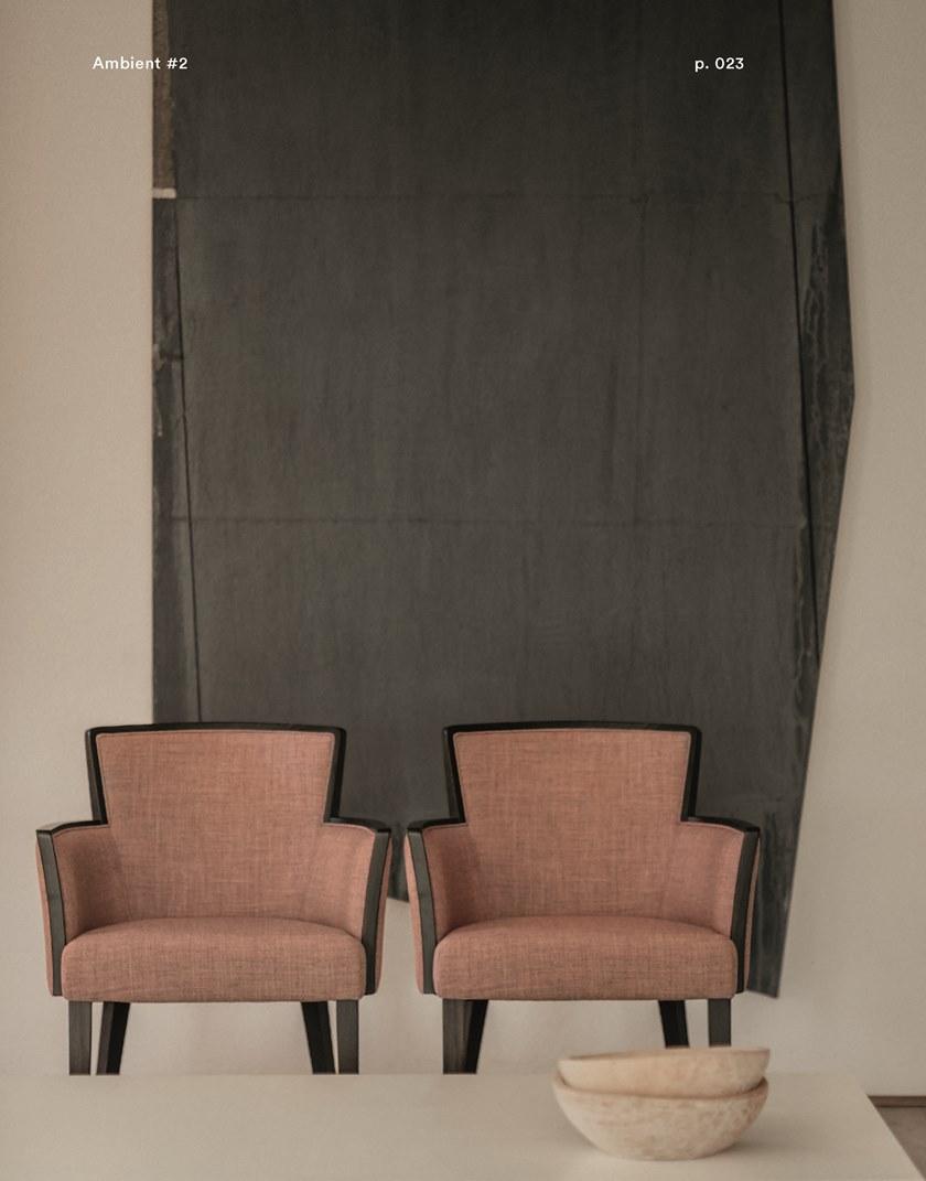 Tirolo Стул из массива дерева и ткани с подлокотниками London 016 sa - Вид №10