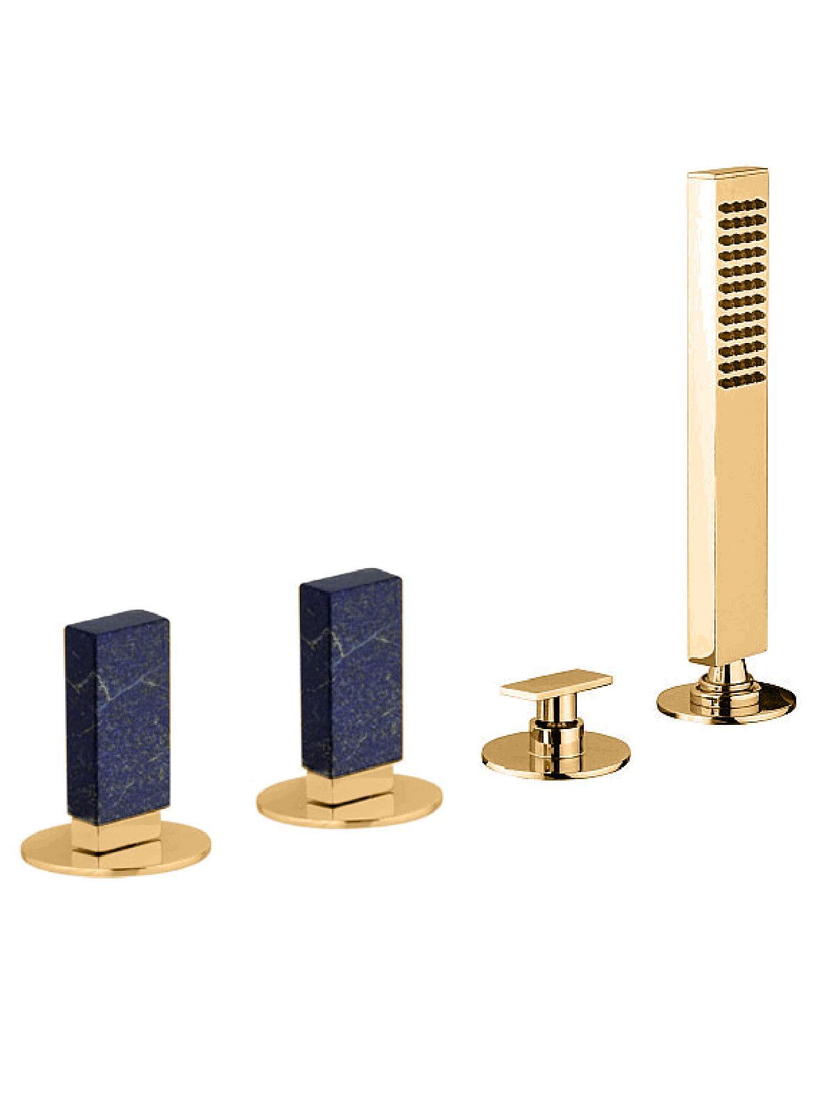 Смеситель для ванны с 4 отверстиями и переключателем Rubinetterie Frattini Vita Due ARCH-00004670 - Вид №4