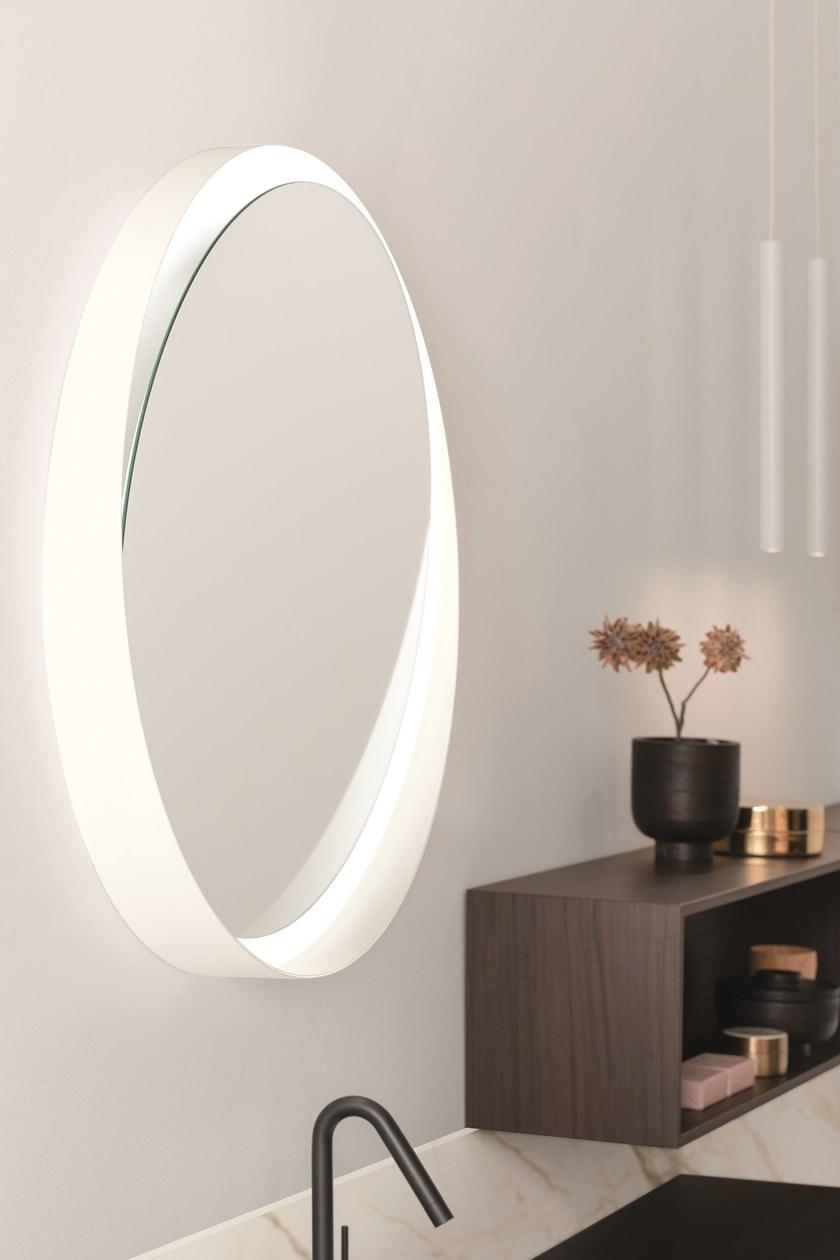 ARBLU Наклонное металлическое настенное зеркало sun-id-1494518 - Вид №1