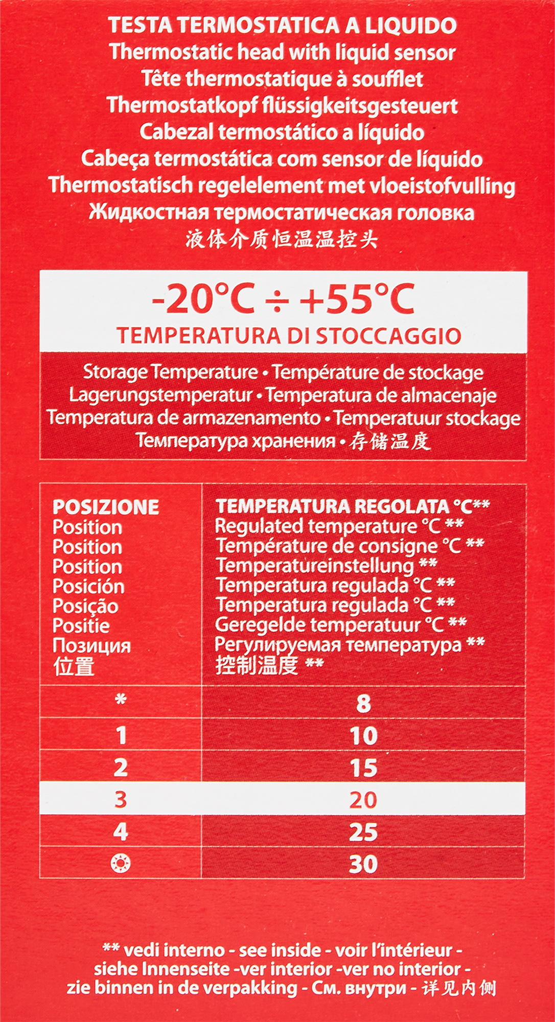 86163188 Термоголовка R460H М30х1,5 с жидкостным датчиком STLM-0066628 GIACOMINI  - Вид №4