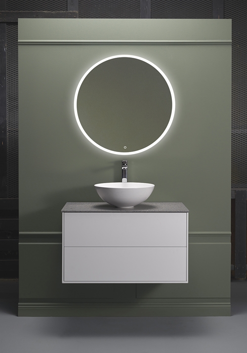 1590010 Шкаф Для Умывальника Edge 800 Белый Hafa  Белый  - Вид №4